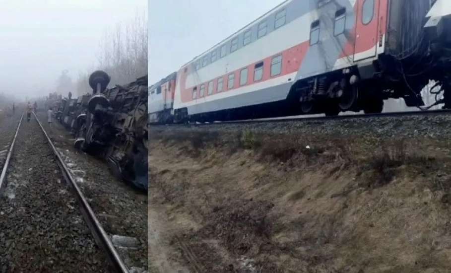 Семь вагонов пассажирского поезда сошли с рельсов под Ульяновском