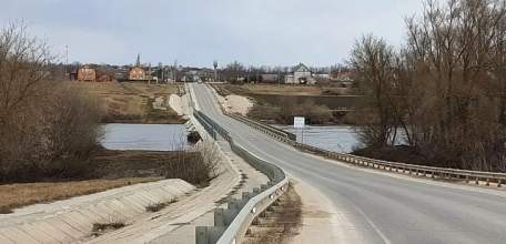 Затопленный 31 марта мост между Талицей и Черкасами под Ельцом открыт для движения 6 апреля