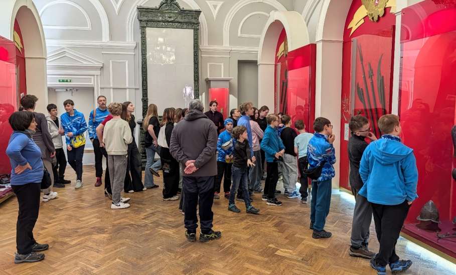 На прошедших каникулах Краеведческий музей, Музей Воинской Славы с экскурсией посетили ученики из школьных лагерей Ельца и Подмосковья