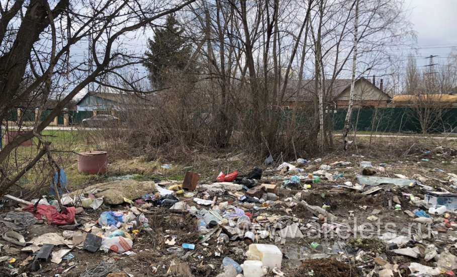 Вот такая замусоренная территория в Ельце при повороте на Ключ Жизни!