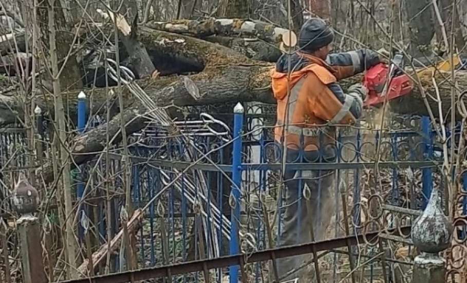 На старом городском кладбище продолжается уборка