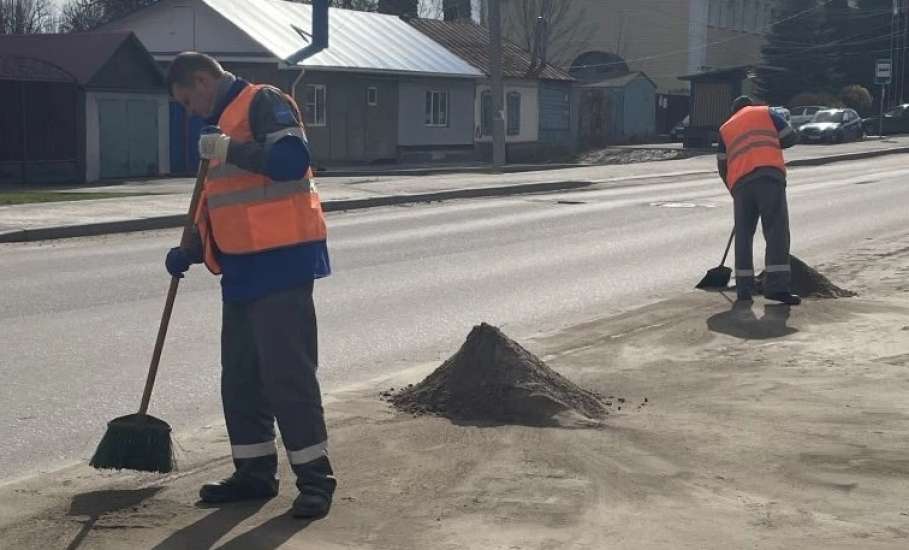 Жители Ельца активно включаются в весенние субботники!