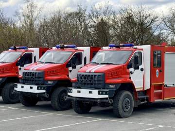 Новые &laquo;Уралы&raquo; пополнили парк пожарной охраны Липецкой области
