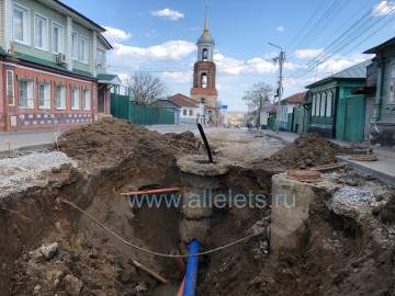 Ремонт многострадальной улицы Карла Маркса продолжается в Ельце