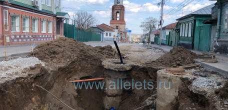 Ремонт многострадальной улицы Карла Маркса продолжается в Ельце
