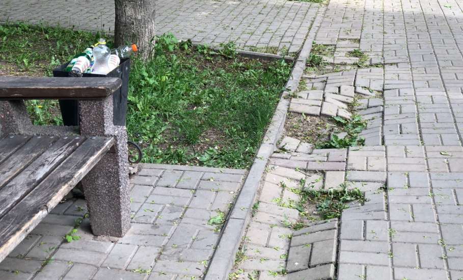 Сначала в сквере Харченко пришли в негодность лавки и плитка, а теперь исчезают целые скамейки!