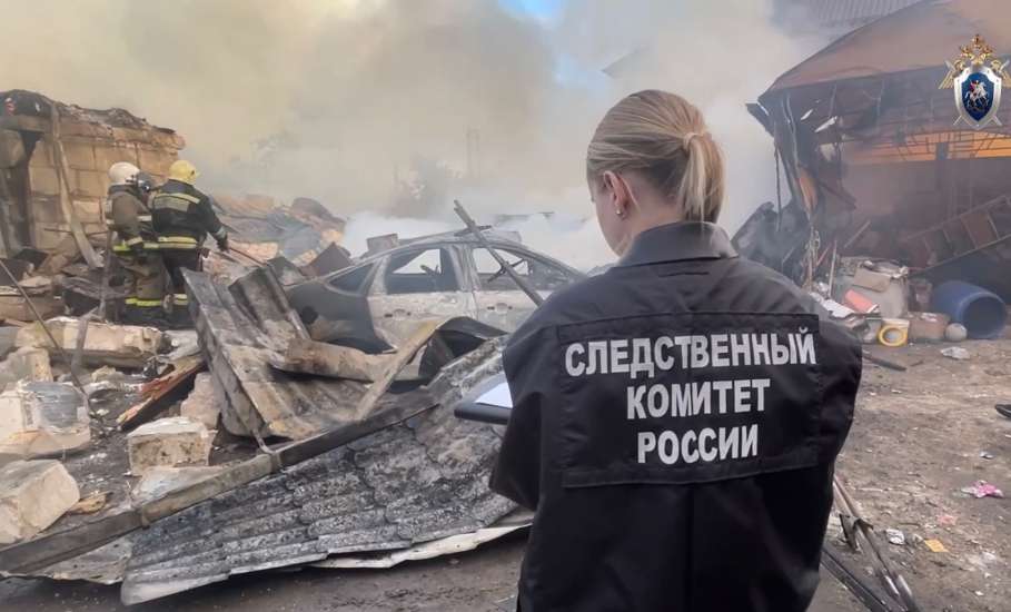 В Липецке произошёл взрыв и пожар в доме!