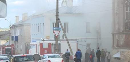 В центре Ельца произошёл пожар