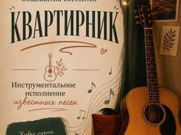 ОБЪЯВЛЯЕМ МУЗЫКАЛЬНЫЙ КВАРТИРНИК!