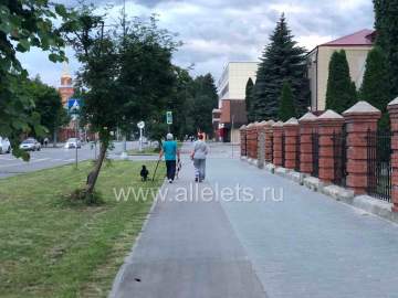 Уважаемая администрация города Ельца! Просим обязать подрядную организацию установить знаки обозначения велодорожки по улице Коммунаров!