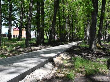 В Елецком округе выполняются работы по обустройству сквера