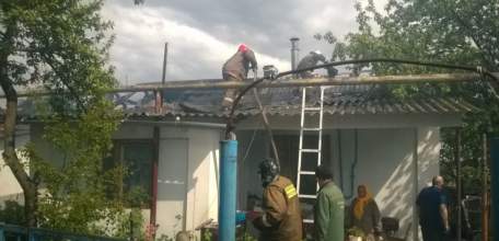 Загорание дома в г. Елец