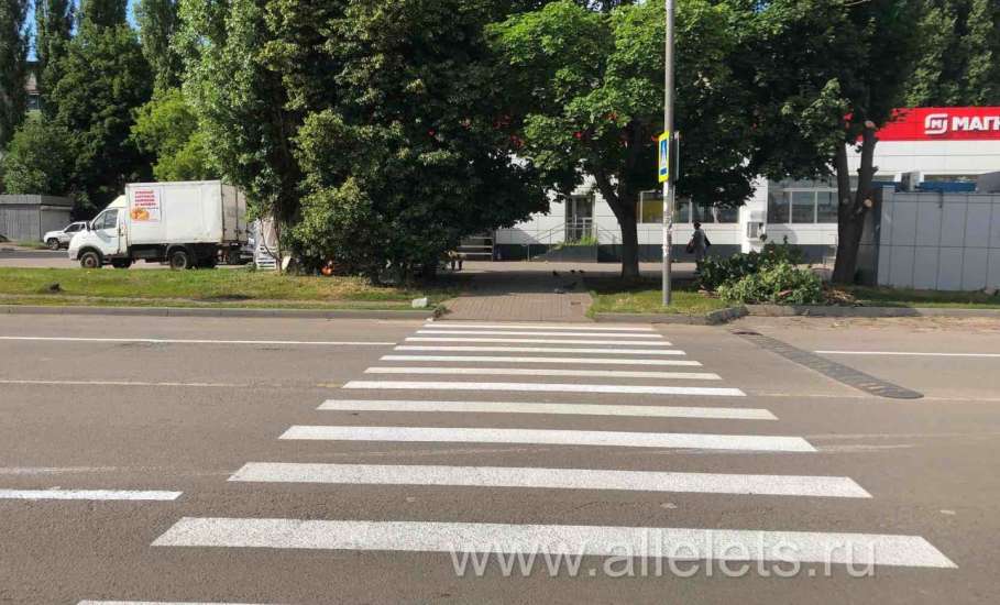 Дорожную разметку стали обновлять в Ельце