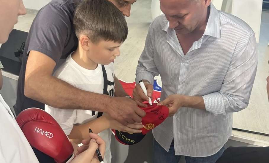 ВСТРЕЧА С ОЛИМПИЙСКИМ ЧЕМПИОНОМ в Ельце Олегом Саитовым