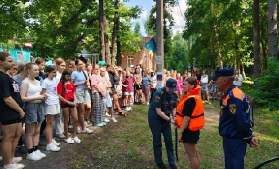 В детском лагере &laquo;Белая берёзка&raquo; в Елецком районе уделили внимание безопасности на воде