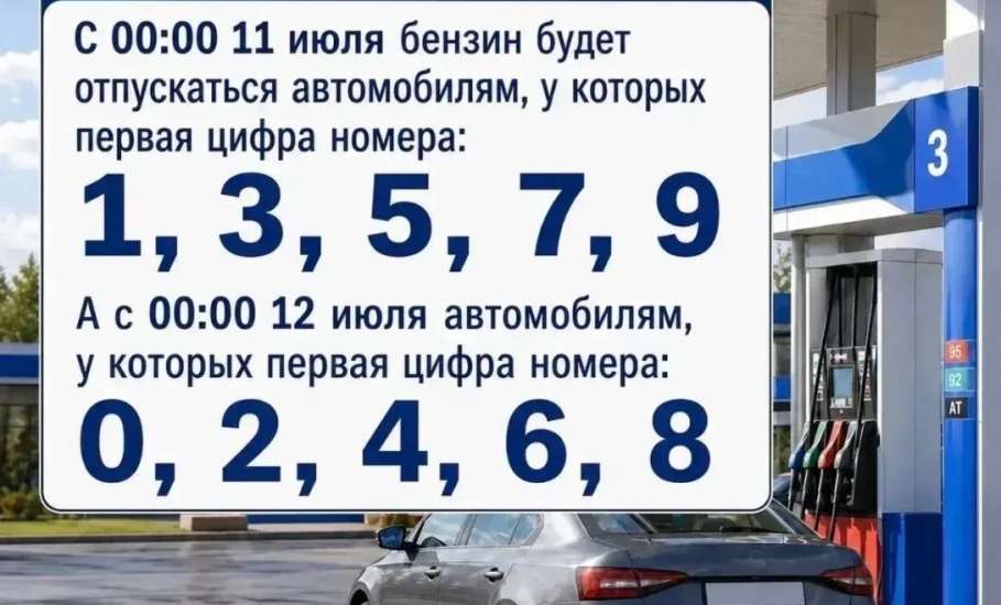 В Липецкой области до 1 августа вводится временный порядок отпуска бензина на АЗС
