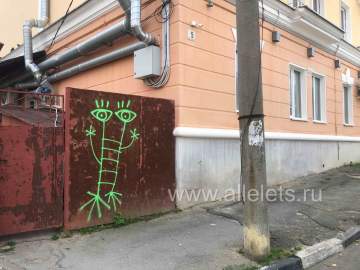 В Ельце появился новый стрит-арт в центре города