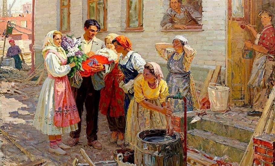 Рождение ребёнка глазами художников: тепло, любовь и первые счастливые моменты!