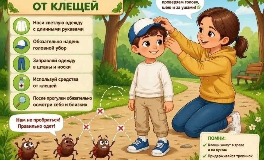 Клещи продолжают атаковать жителей Липецкой области!