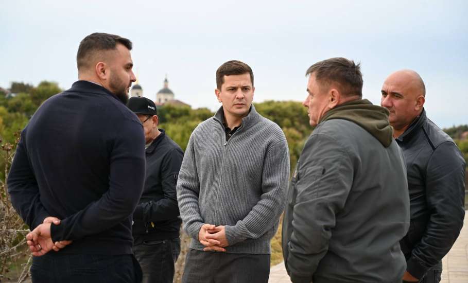 Вячеслав Жабин: &laquo;Сегодня приехал на набережную реки Быстрая Сосна &mdash; посмотрел, как продвигается благоустройство&raquo;