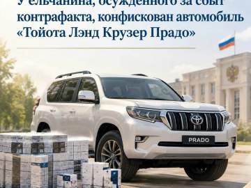 У ельчанина, осужденного за сбыт контрафакта, конфискован автомобиль &laquo;Тойота Лэнд Крузер Прадо&raquo;