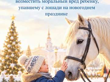 Прокуратура Ельца потребовала возместить моральный вред ребенку, упавшему с лошади на новогоднем празднике!