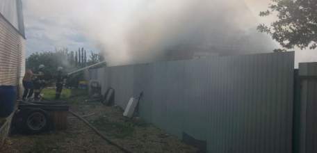 Загорание дома в Елецком районе