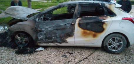 Сегодня ночью в Ельце горел автомобиль