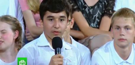 Елецкий школьник задал вопрос Владимиру Путину в образовательном центре «Сириус»