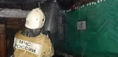 Загорание дома в г. Елец