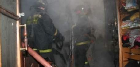 Загорание квартиры в г. Елец