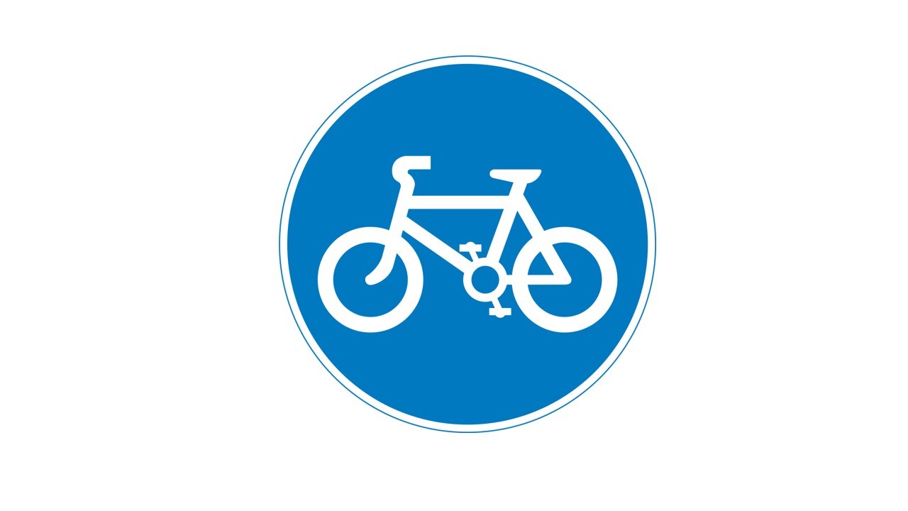 Как выглядит знак велосипедная дорожка