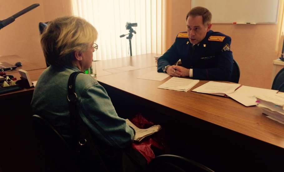Руководитель следственного управления СК России по Липецкой области провел личный прием граждан в Ельце