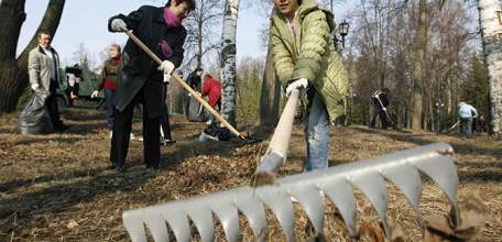 Масштабные субботники  проходят во всех муниципальных районах Липецкой области