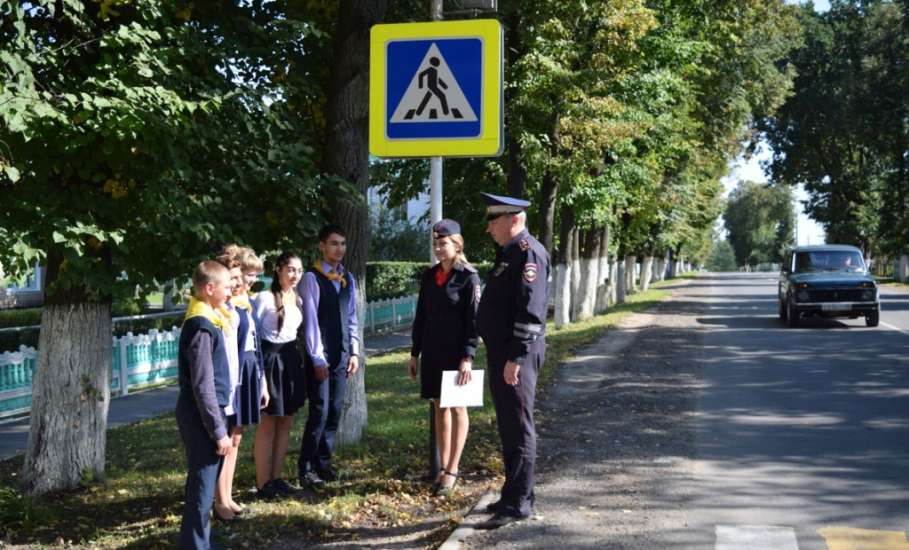 Сотрудники ГИБДД Елецкого района провели акцию «Лайк водителю»