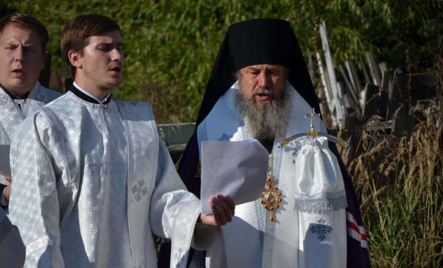 В Ельце состоялось освящение закладки храма в честь священномученика Сергия, архиепископа Елецкого