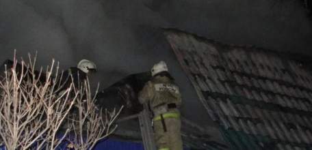 Загорание дома в г. Елец