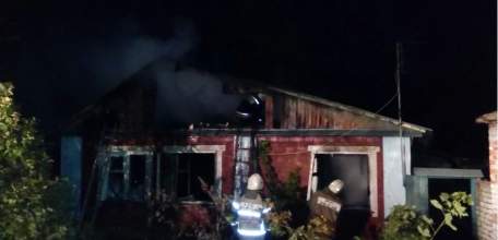 Загорание дома в Елецком районе