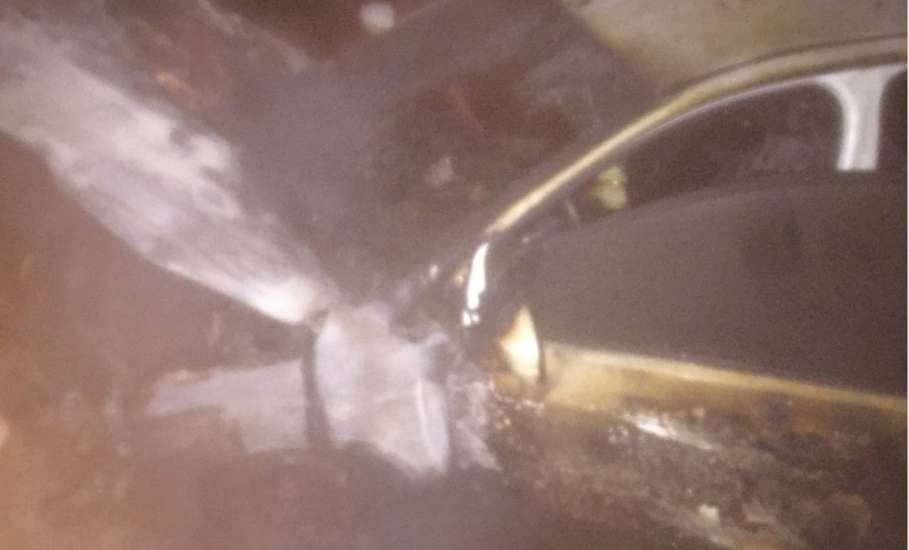 Загорание автомобиля в г. Елец