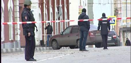 Оцепление в центре Ельца снято