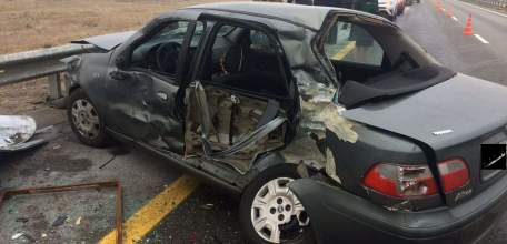 В Елецком районе на платном участке а/д ДОН водитель автомобиля ФИАТ допустил наезд на 4-х дорожных рабочих