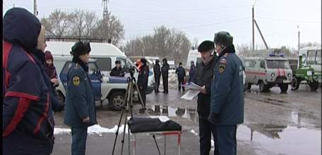 В Ельце прошли учения сотрудников экстренных служб