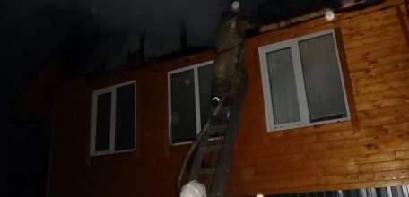 Загорание дома в Елецком районе