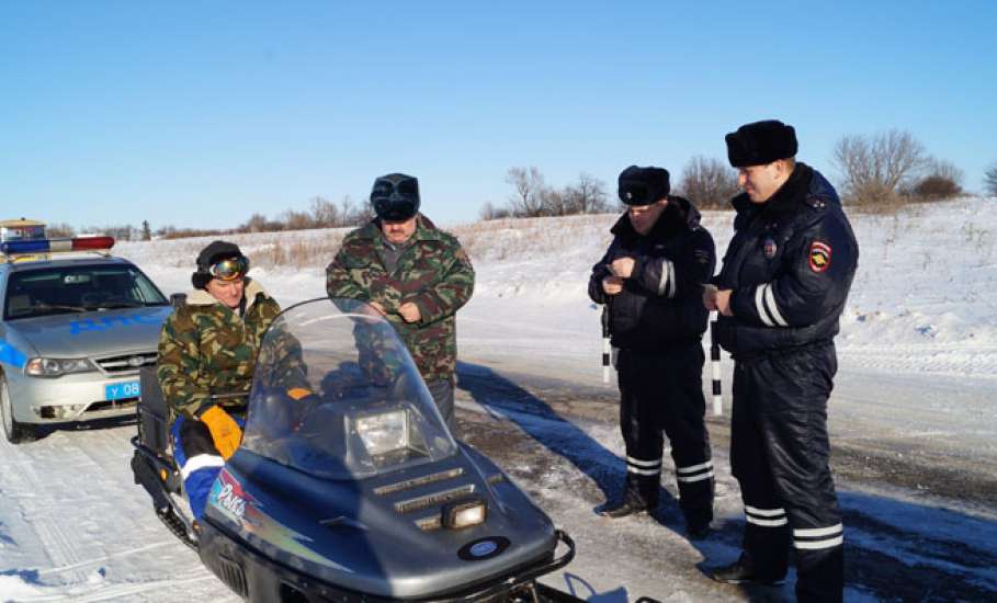 В Липецкой области завершилась первая неделя профилактической операции «Снегоход-2018»