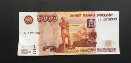 В Елецком районе зафиксирован факт сбыта поддельной денежной купюры