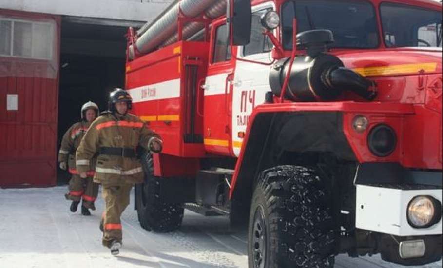 Загорание автомобиля в г. Елец