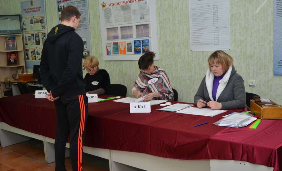 В УФСИН России по Липецкой области состоялись выборы Президента Российской Федерации