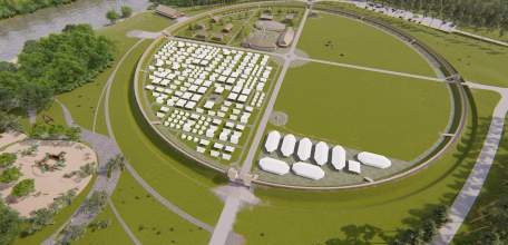 Руководитель военно-исторического клуба «Копьё» Павел Семёнов представил проект историко-культурного парка «Русборг»