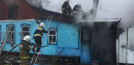 Загорание дома в г. Елец