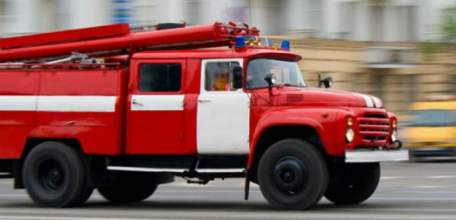 Загорание микроавтобуса в г. Елец